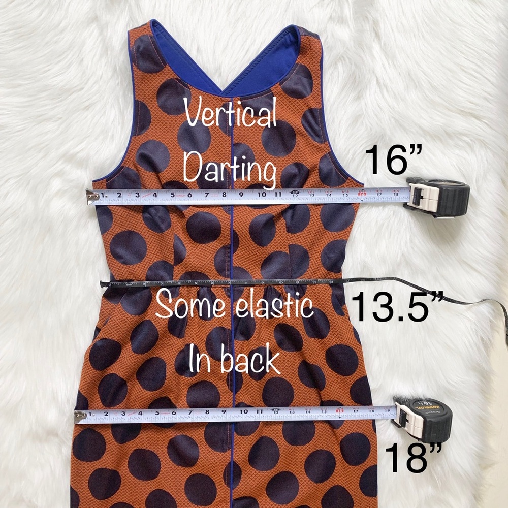 SOLD-Anthropologie Polka Dot Criss Cross Back Dress - Picture 7 of 8